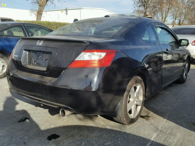 2HGFG12808H549043 - 2008 HONDA CIVIC EX BLACK photo 4