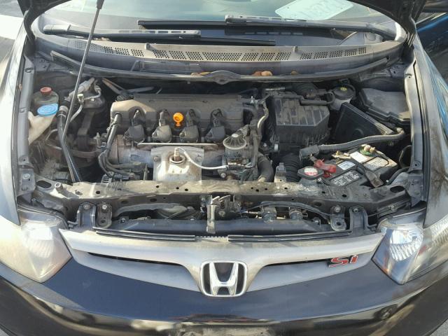 2HGFG12808H549043 - 2008 HONDA CIVIC EX BLACK photo 7