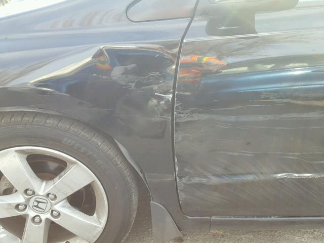 2HGFG12808H549043 - 2008 HONDA CIVIC EX BLACK photo 9