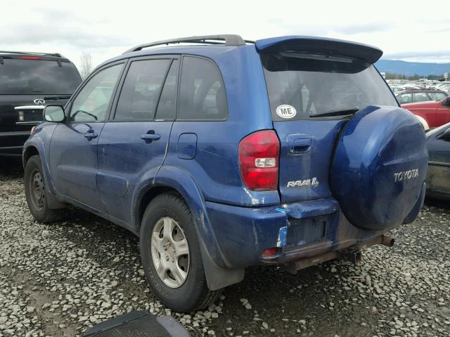 JTEHD20V350057620 - 2005 TOYOTA RAV4 BLUE photo 3