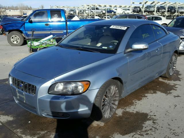 YV1MC67238J045288 - 2008 VOLVO C70 T5 BLUE photo 2