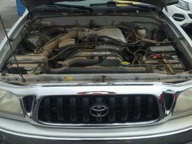 5TEWN72N53Z238766 - 2003 TOYOTA TACOMA XTR SILVER photo 7