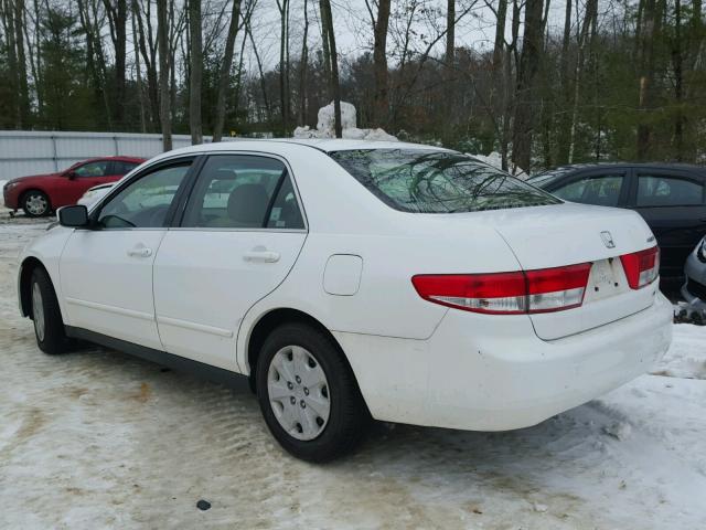 JHMCM563X3C000296 - 2003 HONDA ACCORD LX WHITE photo 3