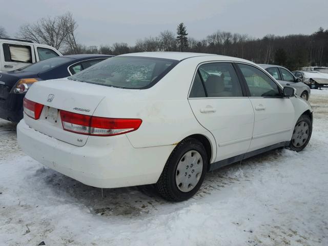 JHMCM563X3C000296 - 2003 HONDA ACCORD LX WHITE photo 4