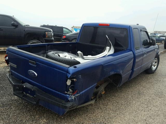 1FTYR44U07PA43073 - 2007 FORD RANGER SUP BLUE photo 4