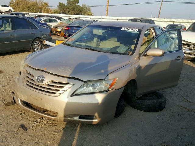 4T1BE46K17U505750 - 2007 TOYOTA CAMRY NEW GOLD photo 2