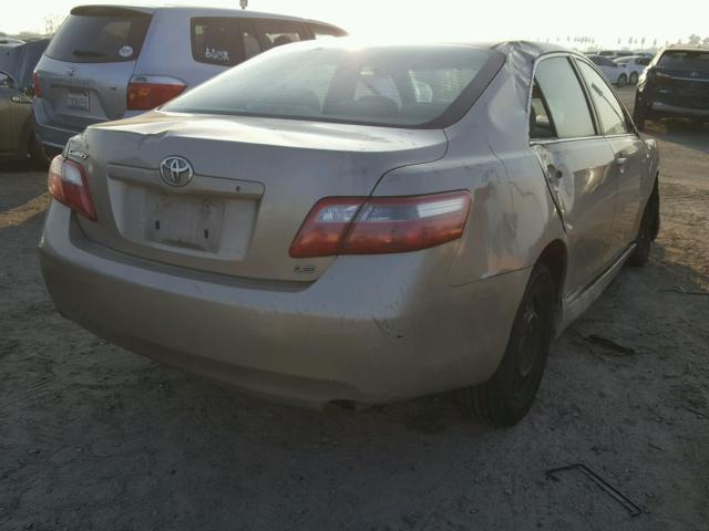 4T1BE46K17U505750 - 2007 TOYOTA CAMRY NEW GOLD photo 4