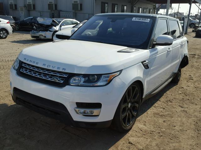 SALWR2EF9GA597378 - 2016 LAND ROVER RANGE ROVE WHITE photo 2