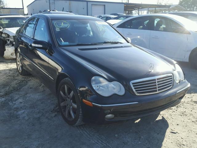 WDBRF40J74A577192 - 2004 MERCEDES-BENZ C 230K SPO BLACK photo 1