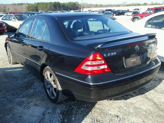 WDBRF40J74A577192 - 2004 MERCEDES-BENZ C 230K SPO BLACK photo 3