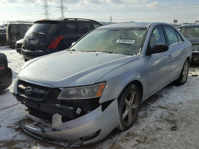 5NPEU46F87H258597 - 2007 HYUNDAI SONATA SE BLUE photo 2