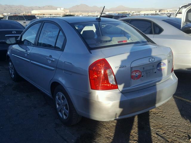 KMHCN46C98U244771 - 2008 HYUNDAI ACCENT GLS SILVER photo 3