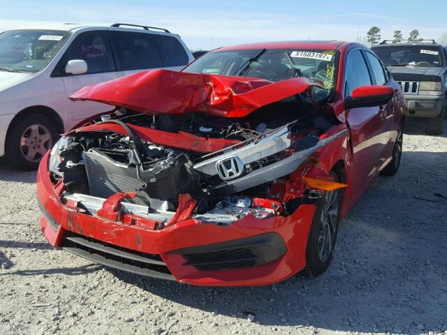 2HGFC2F78HH546426 - 2017 HONDA CIVIC EX RED photo 2