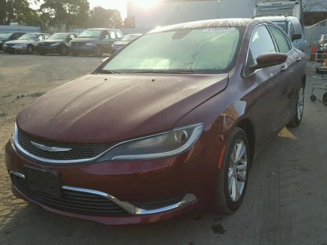 1C3CCCAB9FN650418 - 2015 CHRYSLER 200 LIMITE BURGUNDY photo 2