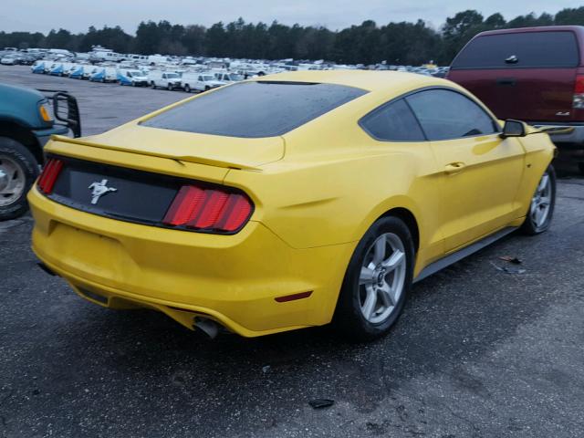 1FA6P8AM6G5218629 - 2016 FORD MUSTANG YELLOW photo 4