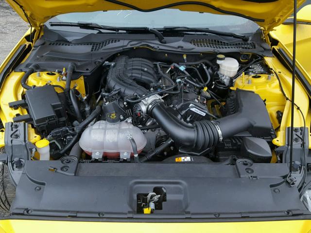 1FA6P8AM6G5218629 - 2016 FORD MUSTANG YELLOW photo 7