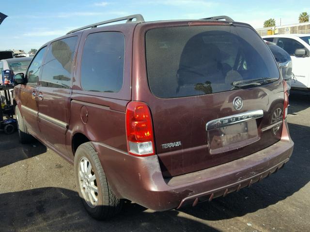 5GADV23L06D202635 - 2006 BUICK TERRAZA CX BURGUNDY photo 3