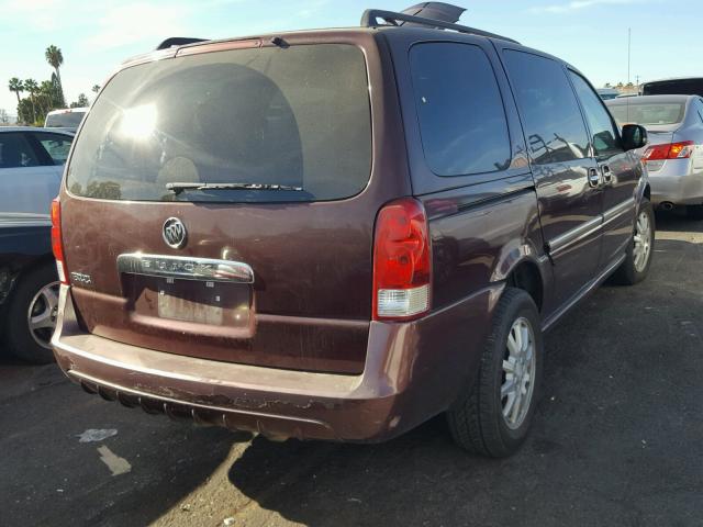 5GADV23L06D202635 - 2006 BUICK TERRAZA CX BURGUNDY photo 4