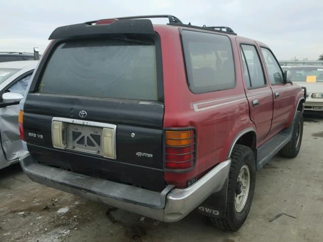 JT3VN39W4S0187136 - 1995 TOYOTA 4RUNNER VN MAROON photo 4