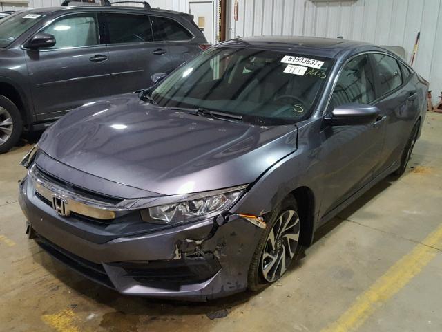 19XFC2F78HE027063 - 2017 HONDA CIVIC EX ნაცრისფერი ფოტო 2