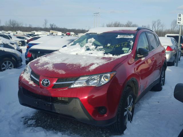 2T3BFREV6DW077229 - 2013 TOYOTA RAV4 LE Qırmızı foto 2