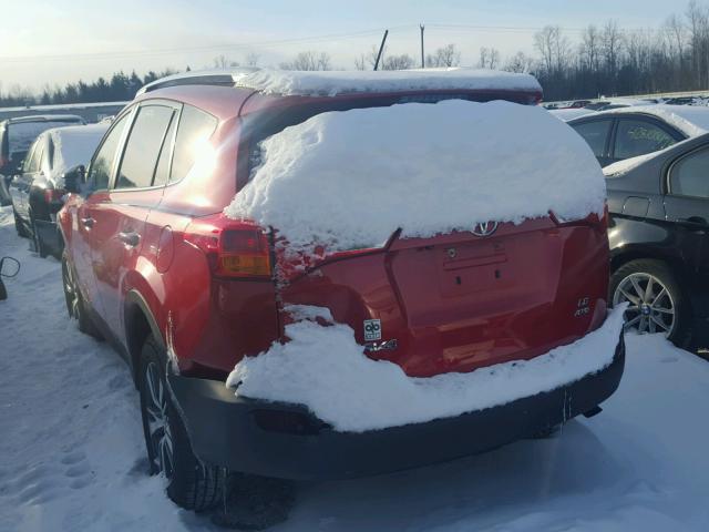 2T3BFREV6DW077229 - 2013 TOYOTA RAV4 LE Qırmızı foto 3