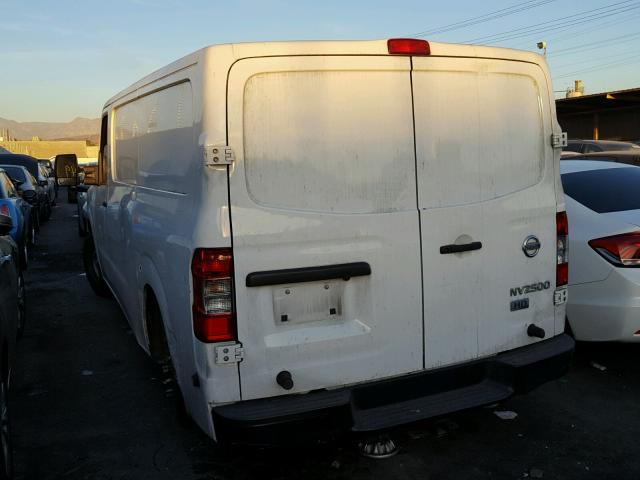 1N6AF0KY1EN108592 - 2014 NISSAN NV 2500 WHITE photo 3