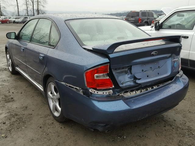 4S3BL626267204514 - 2006 SUBARU LEGACY 2.5 BLUE photo 3