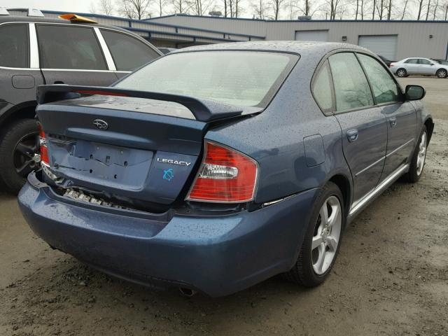 4S3BL626267204514 - 2006 SUBARU LEGACY 2.5 BLUE photo 4