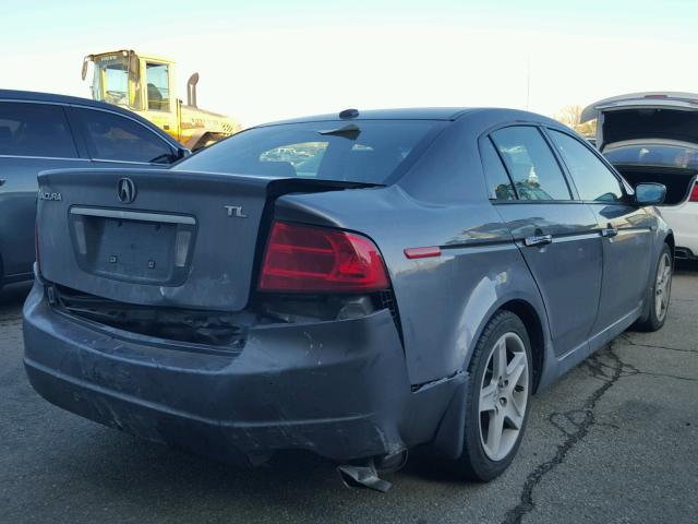 19UUA66225A009974 - 2005 ACURA TL GRAY photo 4