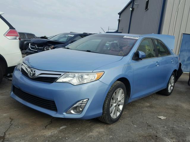 4T1BF1FKXCU545458 - 2012 TOYOTA CAMRY BASE BLUE photo 2