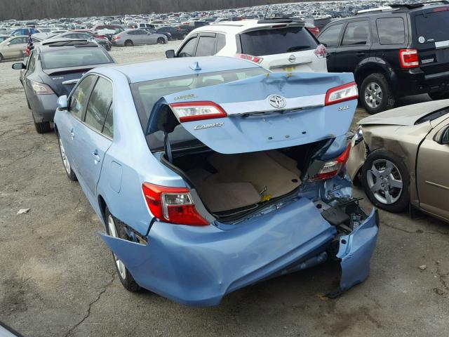 4T1BF1FKXCU545458 - 2012 TOYOTA CAMRY BASE BLUE photo 3