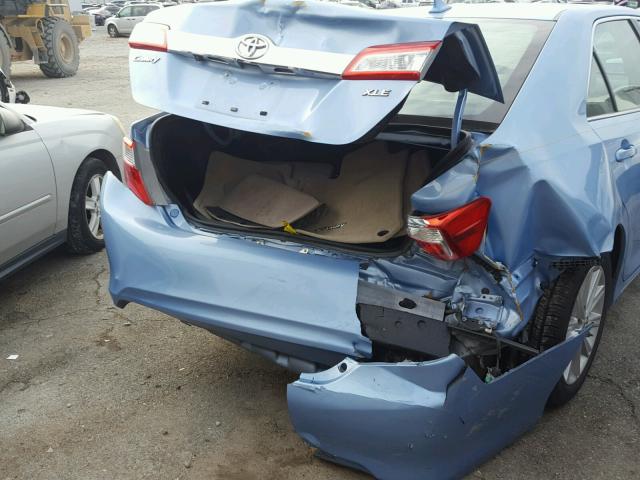 4T1BF1FKXCU545458 - 2012 TOYOTA CAMRY BASE BLUE photo 9
