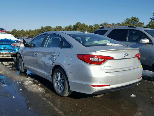 5NPE24AF0GH291087 - 2016 HYUNDAI SONATA SE SILVER photo 3