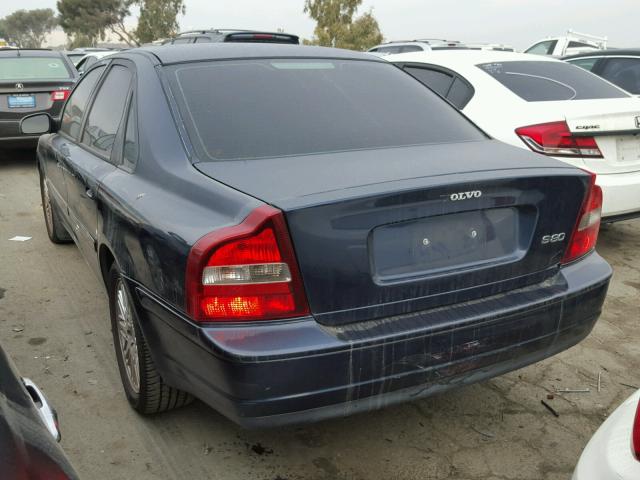 YV1TS92D631304941 - 2003 VOLVO S80 BLUE photo 3