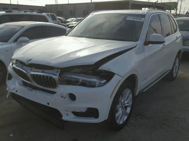 5UXKR2C55E0H31646 - 2014 BMW X5 SDRIVE3 WHITE photo 2