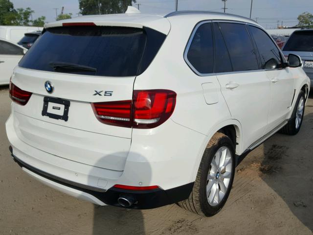 5UXKR2C55E0H31646 - 2014 BMW X5 SDRIVE3 WHITE photo 4