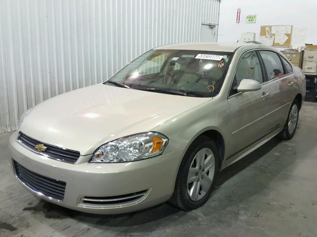 2G1WA5EK9B1208361 - 2011 CHEVROLET IMPALA LS GOLD photo 2
