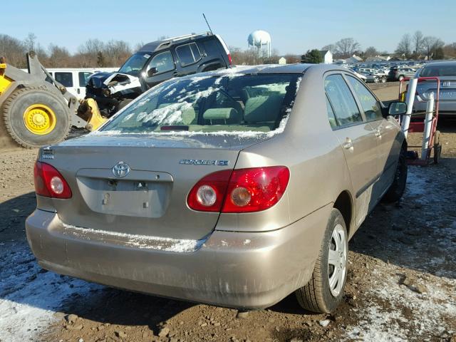 2T1BR32E16C700472 - 2006 TOYOTA COROLLA CE BEIGE photo 4