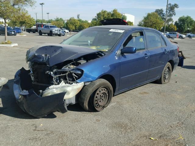 1NXBR32E16Z709445 - 2006 TOYOTA COROLLA CE BLUE photo 2