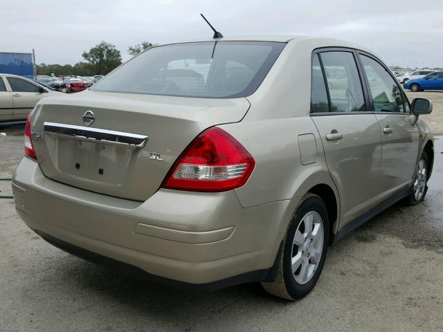 3N1BC11E89L394723 - 2009 NISSAN VERSA S GOLD photo 4