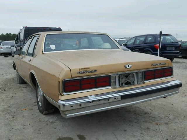 1G1BN51ZXHX118265 - 1987 CHEVROLET CAPRICE CL GOLD photo 3