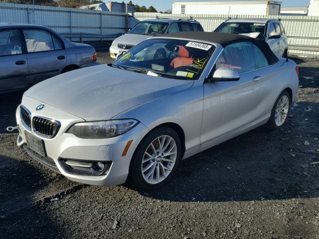 WBA1L9C50GV325474 - 2016 BMW 228 XI SILVER photo 2