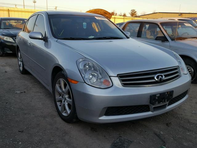 JNKCV51F25M303617 - 2005 INFINITI G35 SILVER photo 1