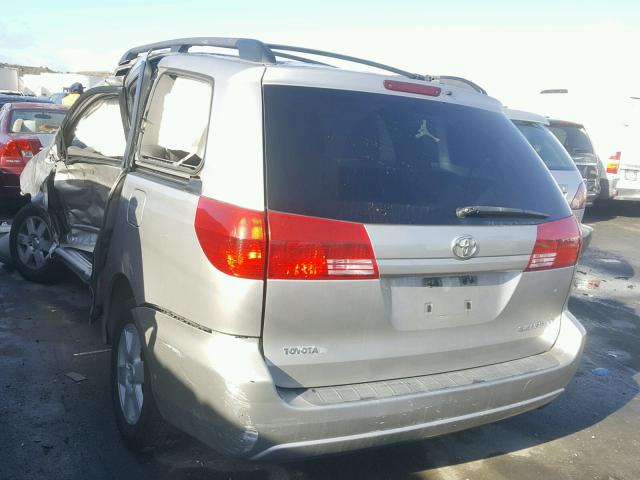 5TDZA23C64S003915 - 2004 TOYOTA SIENNA CE SILVER photo 3