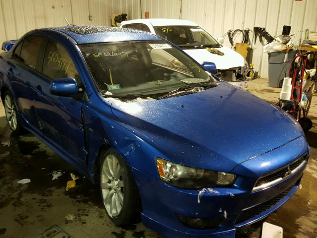 JA32U8FW7AU003509 - 2010 MITSUBISHI LANCER GTS BLUE photo 1