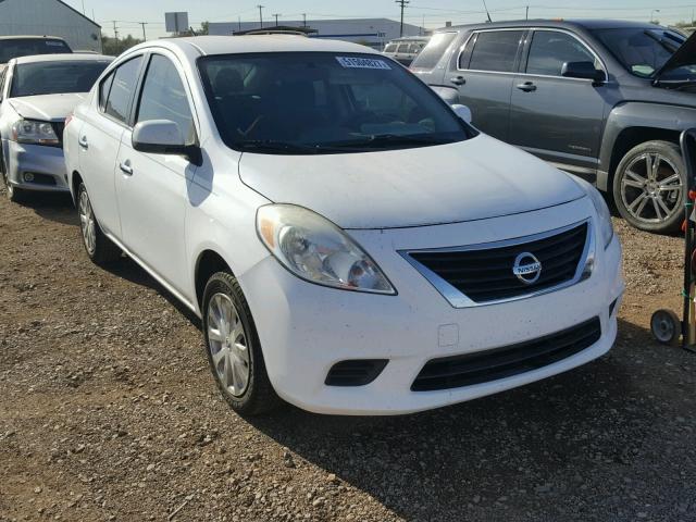 3N1CN7AP6CL904383 - 2012 NISSAN VERSA S WHITE photo 1