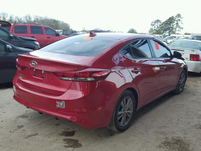 5NPD84LF0HH055094 - 2017 HYUNDAI ELANTRA SE RED photo 4