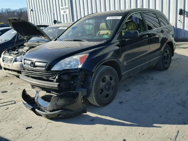 5J6RE48359L070226 - 2009 HONDA CR-V LX BLACK photo 2