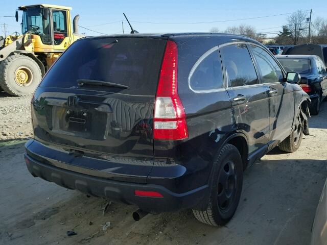 5J6RE48359L070226 - 2009 HONDA CR-V LX BLACK photo 4